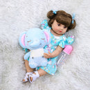 Boneca Bebê Reborn Silicone 50 cm Belinha