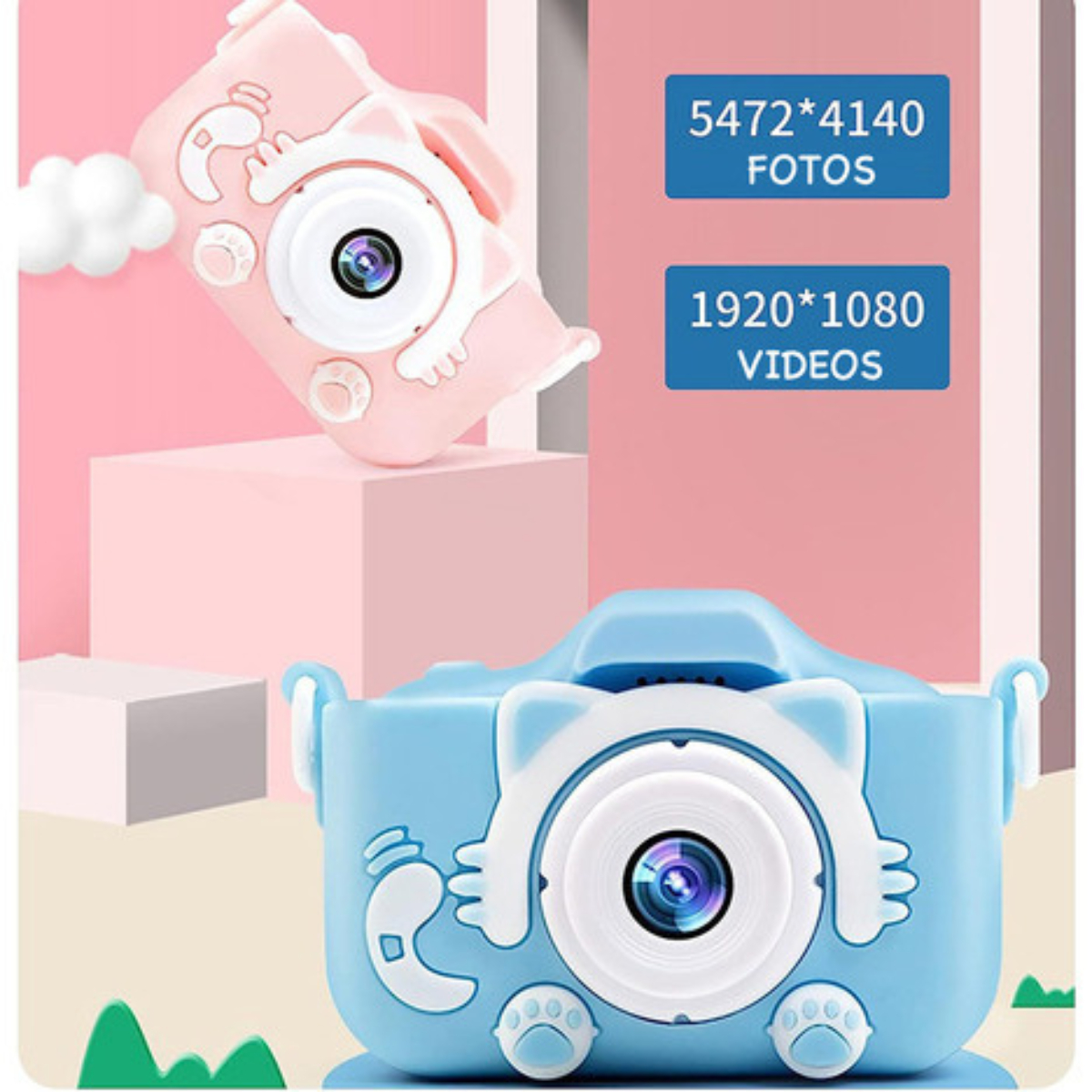 Câmera Infantil Digital cores