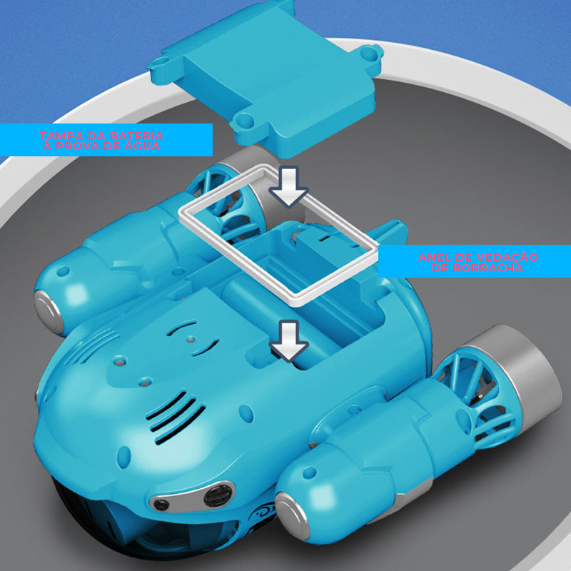 Barco Controle Remoto Modelo Steamboat 8