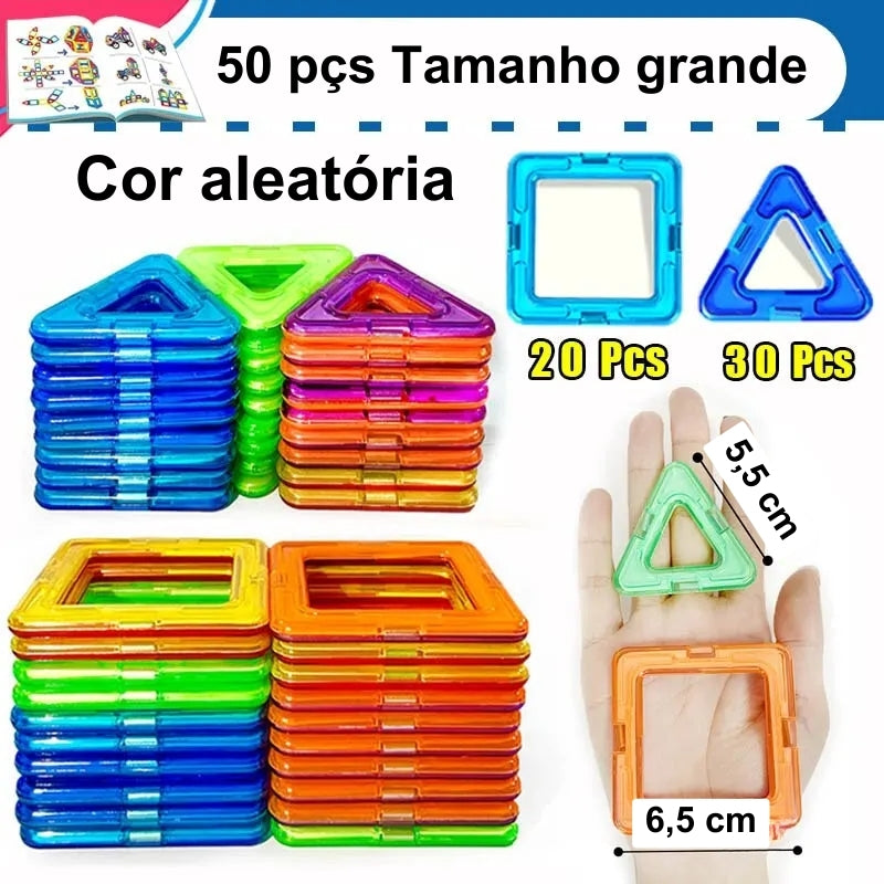 Bloco de Montar Infantil 50 Peças