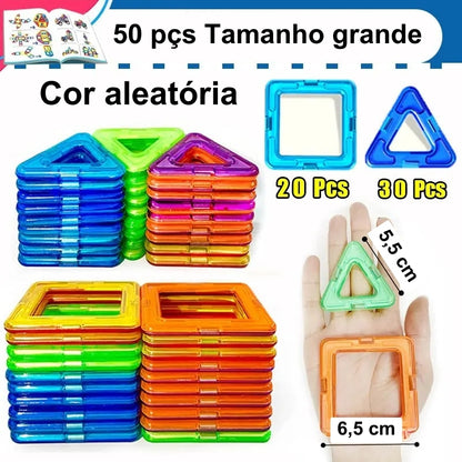 Bloco de Montar Infantil 50 Peças