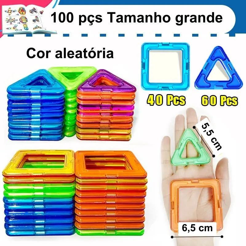 Bloco de Montar Infantil 100 Peças