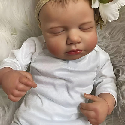 Boneca Bebê Reborn 50 cm RN de Silicone Realista