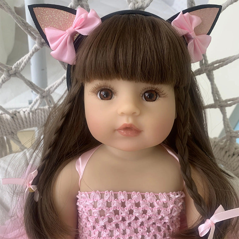 Boneca Bebê Reborn Silicone 50 cm Belinha 1