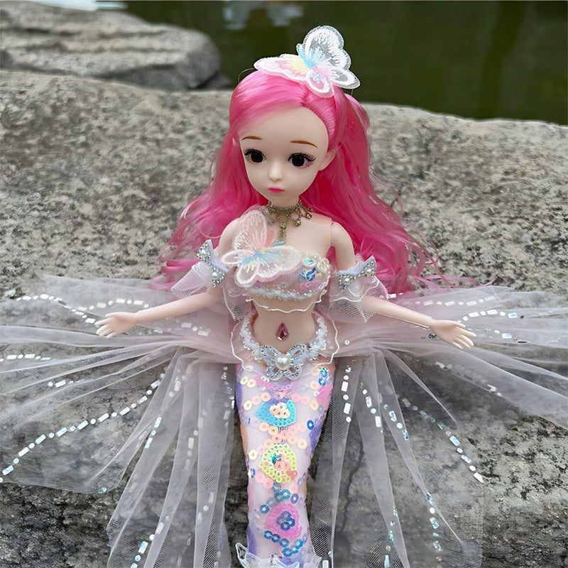 Boneca Sereia Princesa Encantada 45 cm