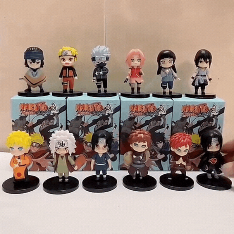 Boneco Naruto com 12pcs