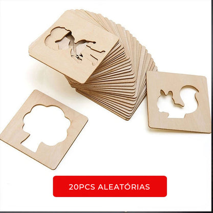 Brinquedo De Madeira Para Pintura Montessori 4