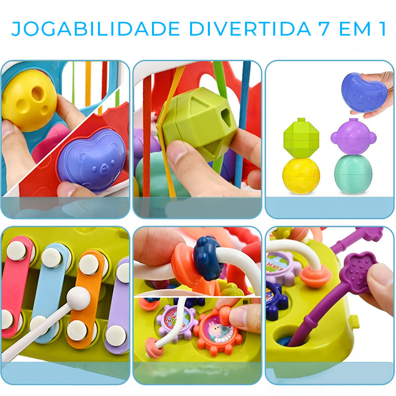 Brinquedo Educativo Montessori Bloco Colorido 4