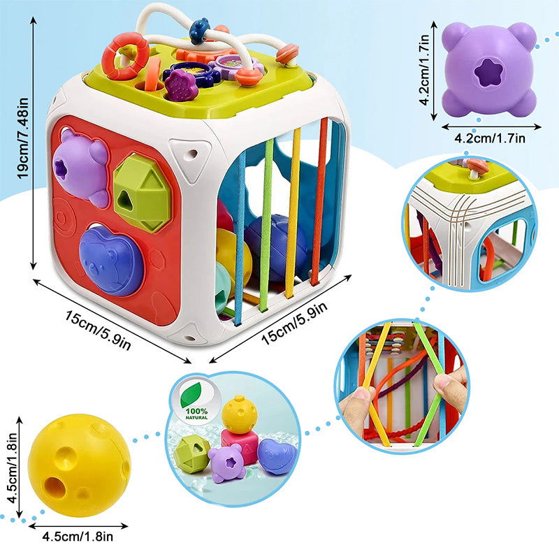 Brinquedo Educativo Montessori Bloco Colorido 1