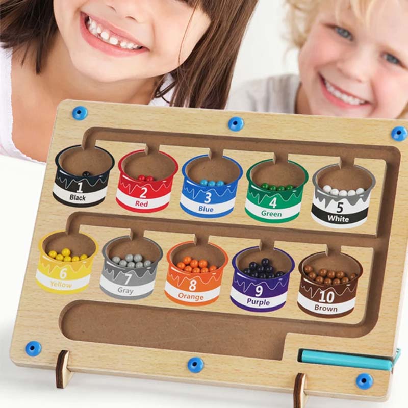 Brinquedo Educativo Montessori Bolinhas Coloridas