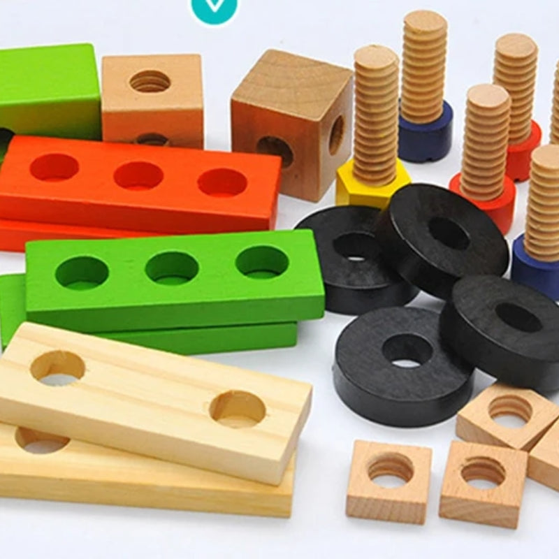 Brinquedo Montessori - Caixa de Ferramentas