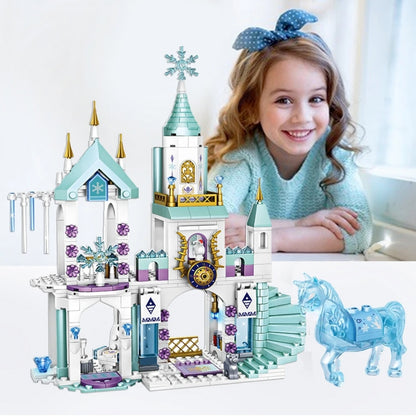 Brinquedo de Montar Blocos Castelo de Gelo 360pcs