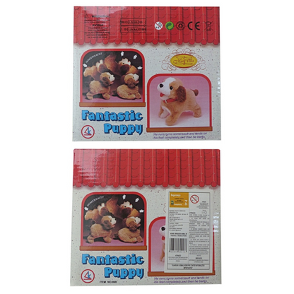 Cachorro de Pelúcia embalagem