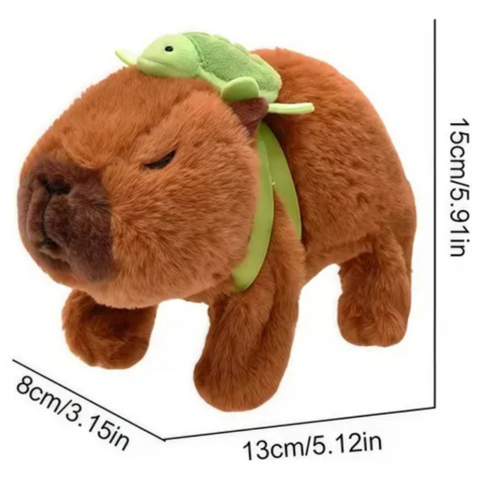 capivara de pelúcia Medidas