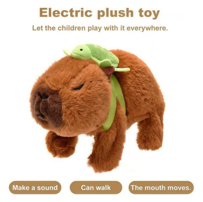 capivara de pelúcia Interativa