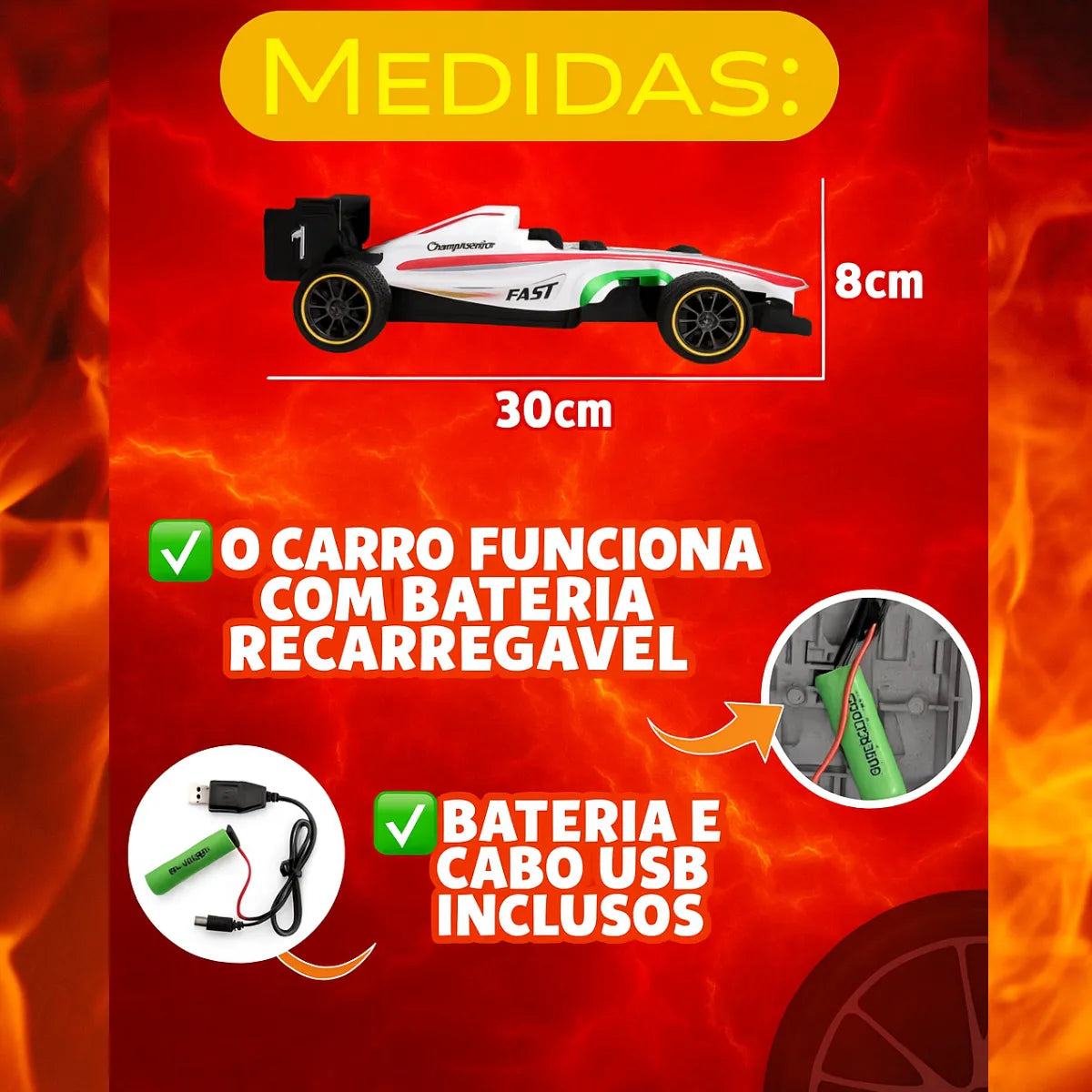 Carrinho Formula 1 Infantil