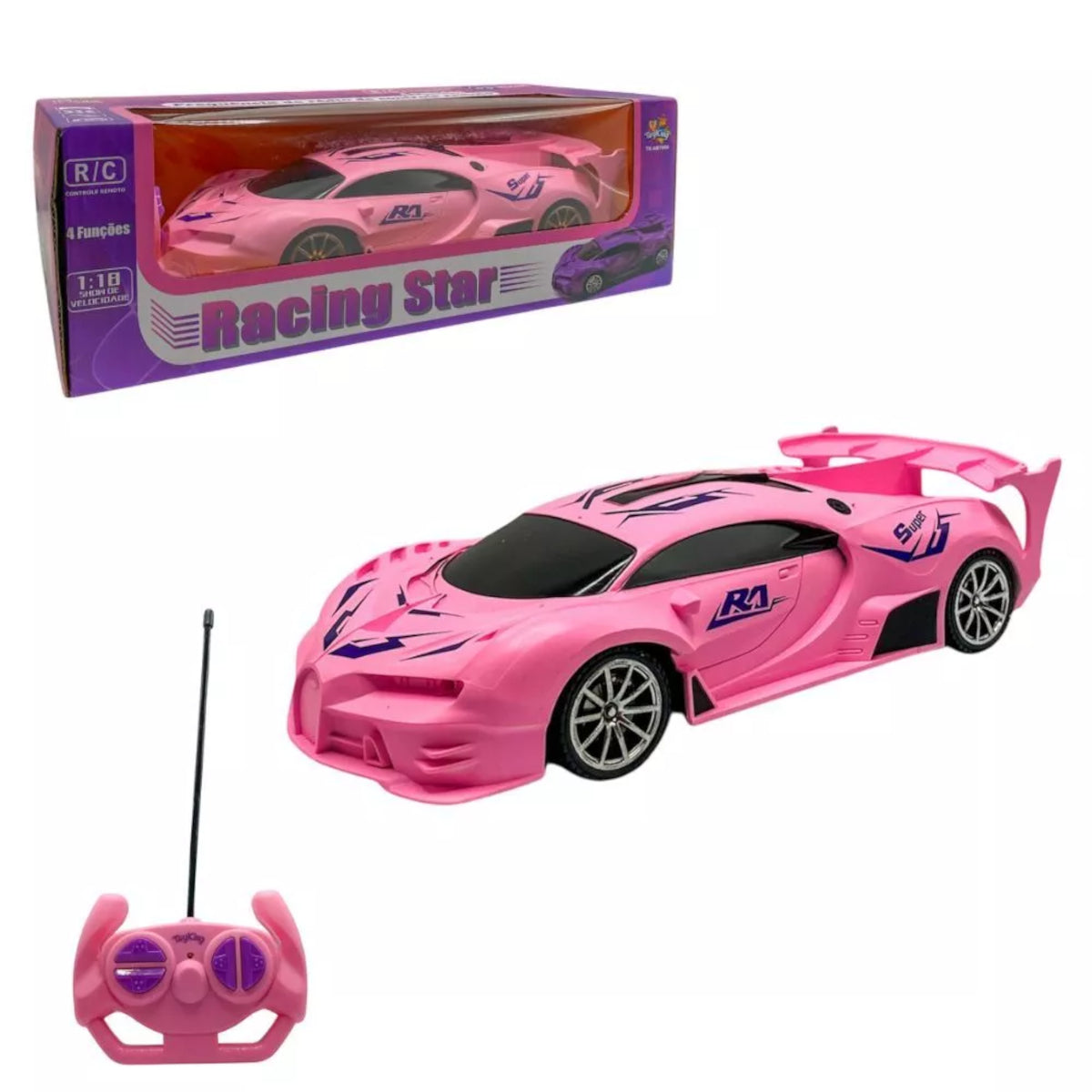 Carrinho Controle Remoto Roxo