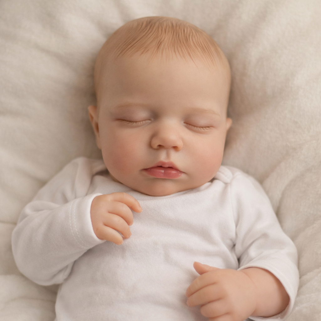 Boneca Bebê Reborn 50 cm RN de Silicone Realista