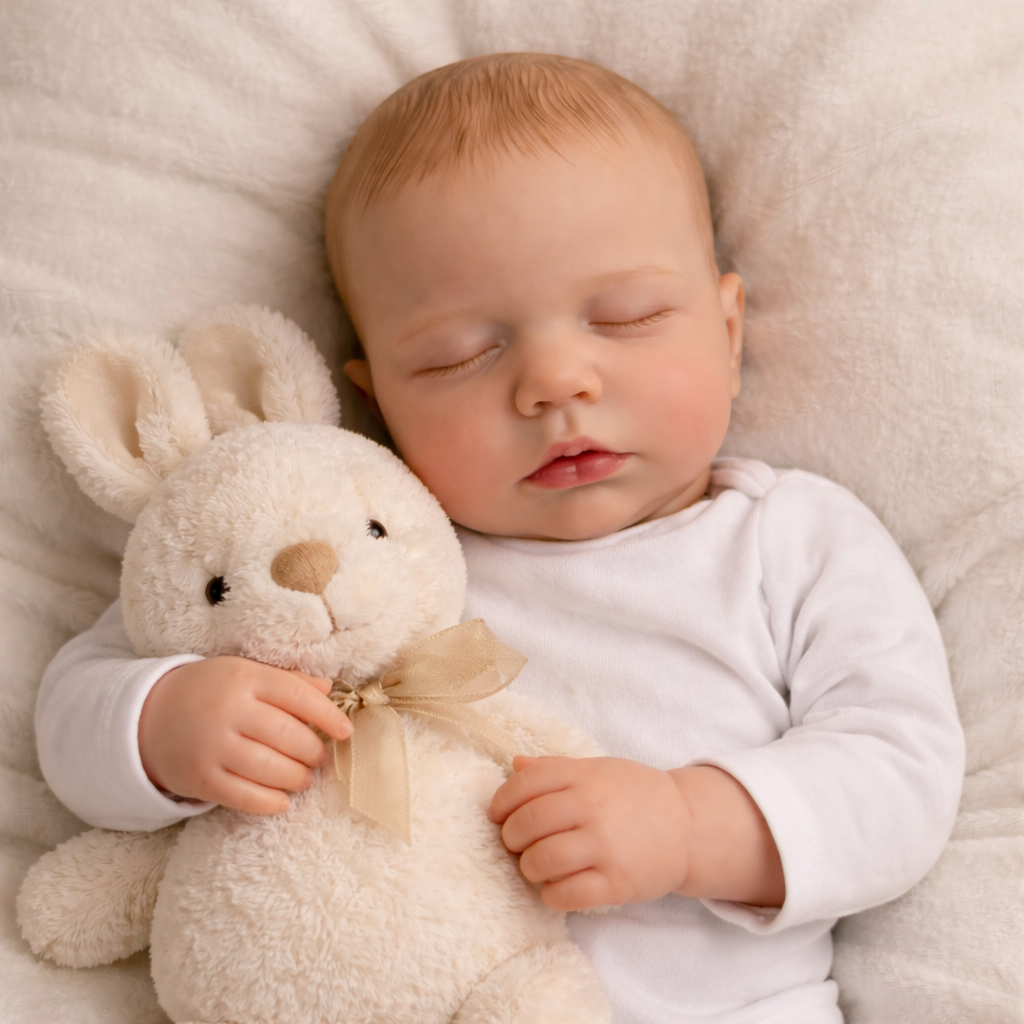 Boneca Bebê Reborn 50 cm RN de Silicone Realista