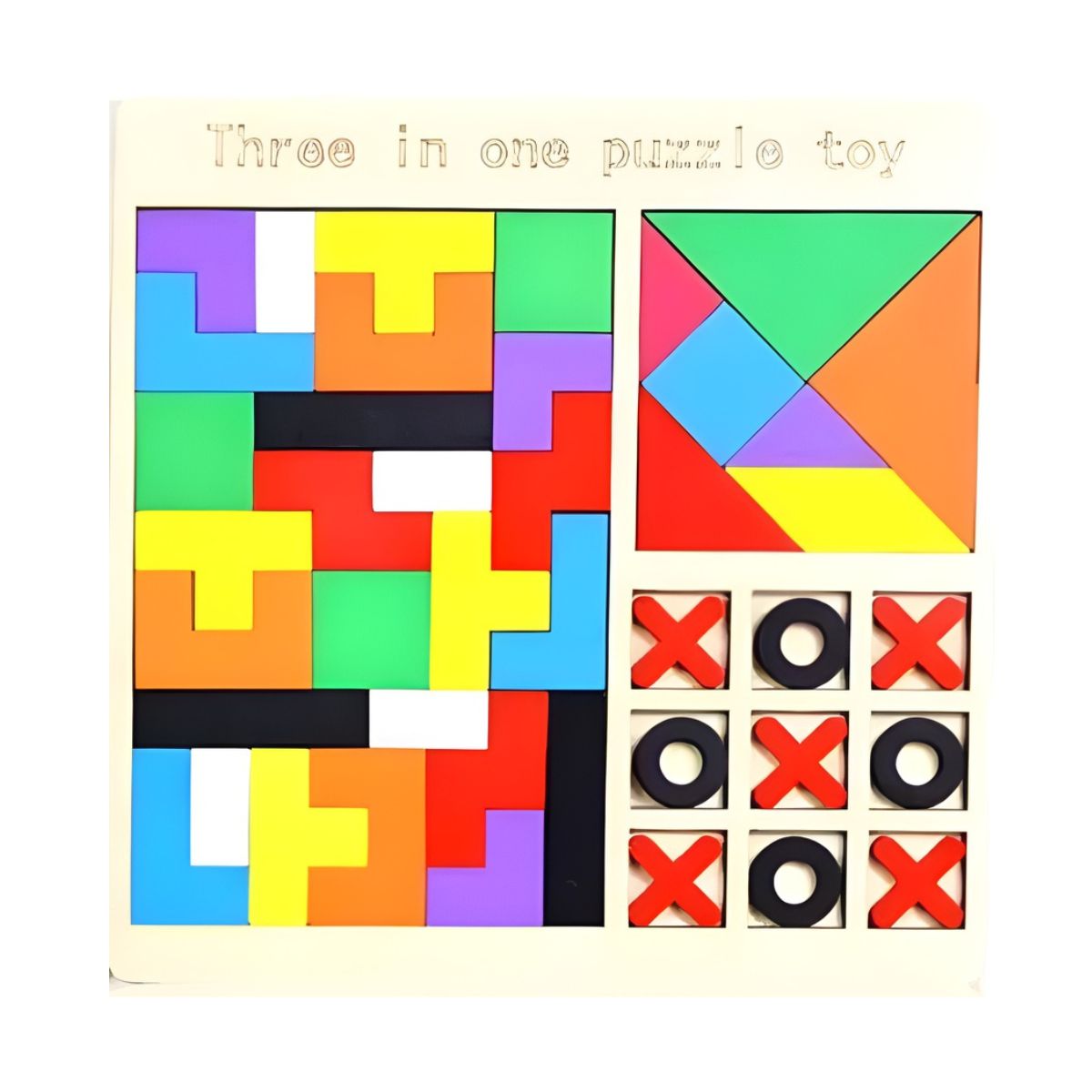 Brinquedo Educativo de Madeira Puzzle