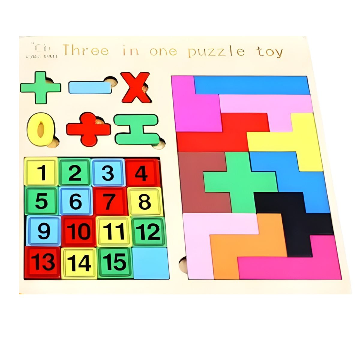 Brinquedo Educativo de Madeira Puzzle