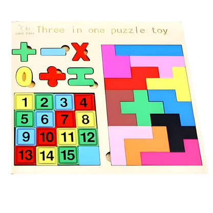 Brinquedo Educativo de Madeira Puzzle