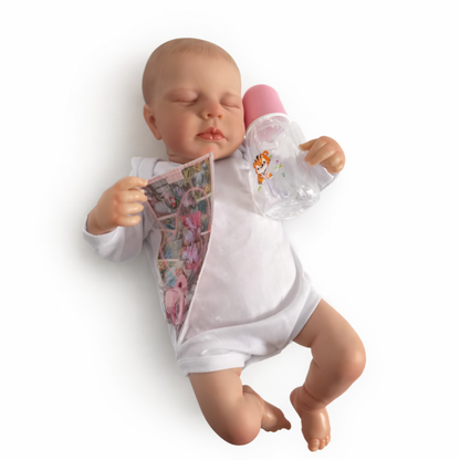 Boneca Bebê Reborn 50 cm RN de Silicone Realista