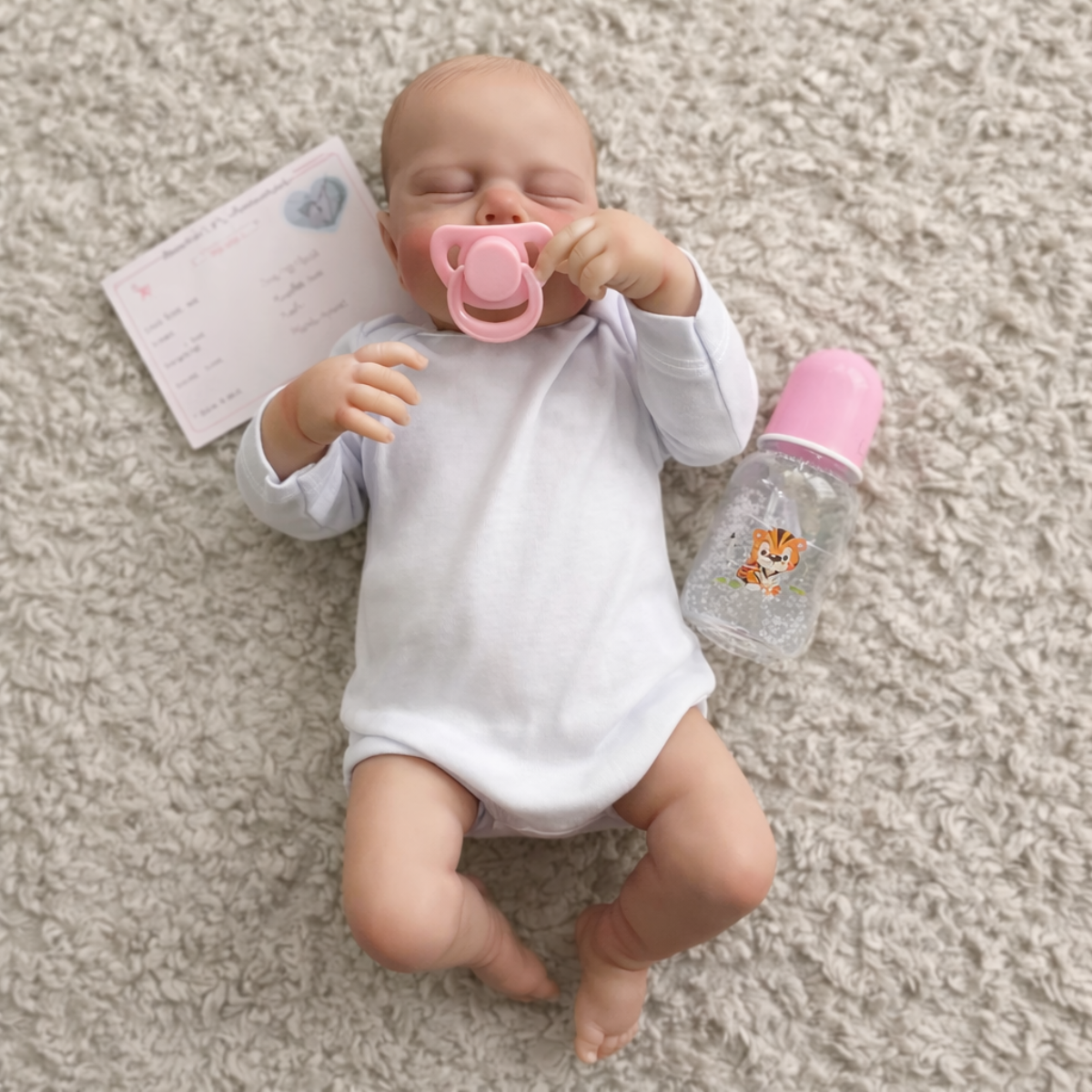 Boneca Bebê Reborn 50 cm RN de Silicone Realista