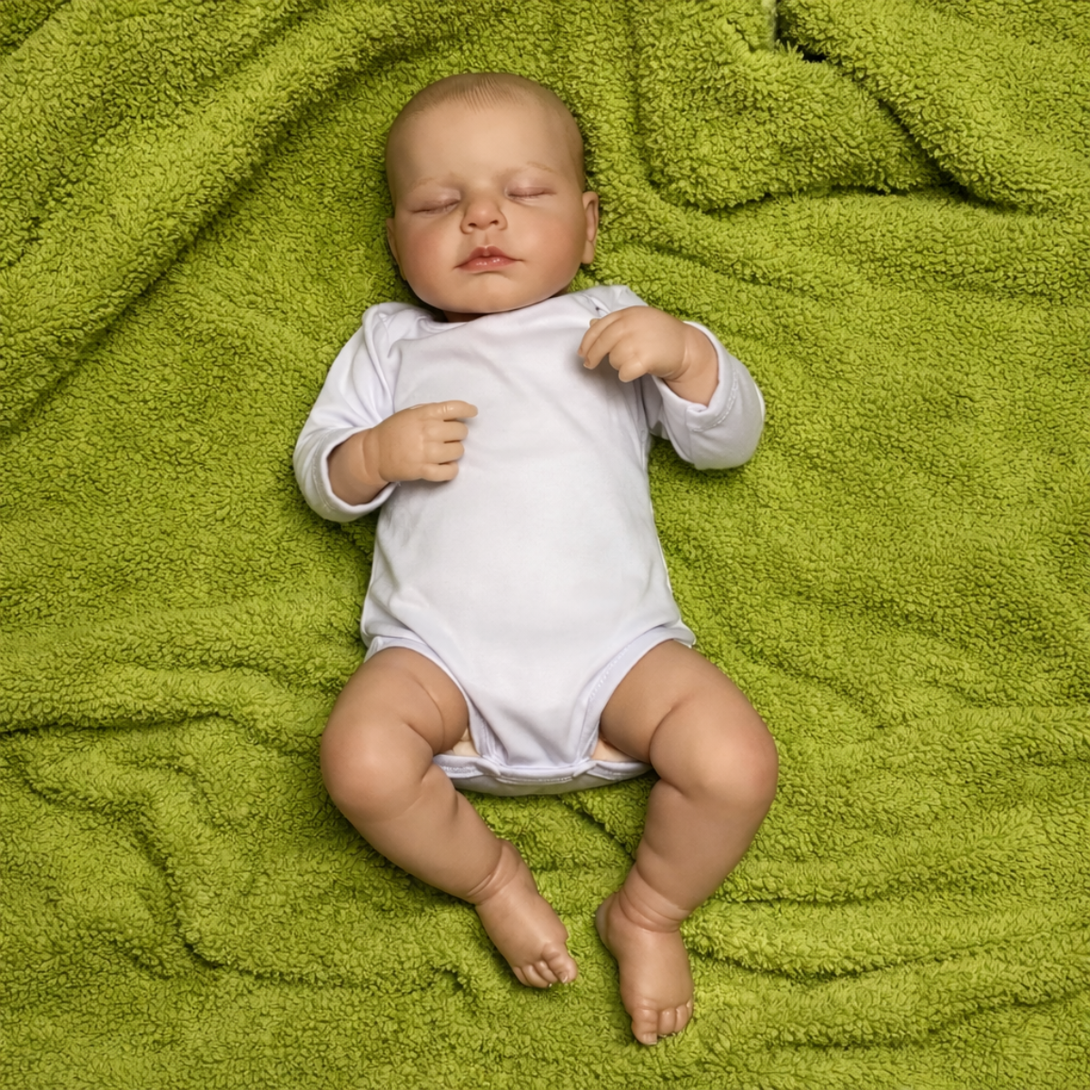 Boneca Bebê Reborn 50 cm RN de Silicone Realista