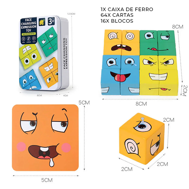 Jogo de Tabuleiro Cubo das Emoções