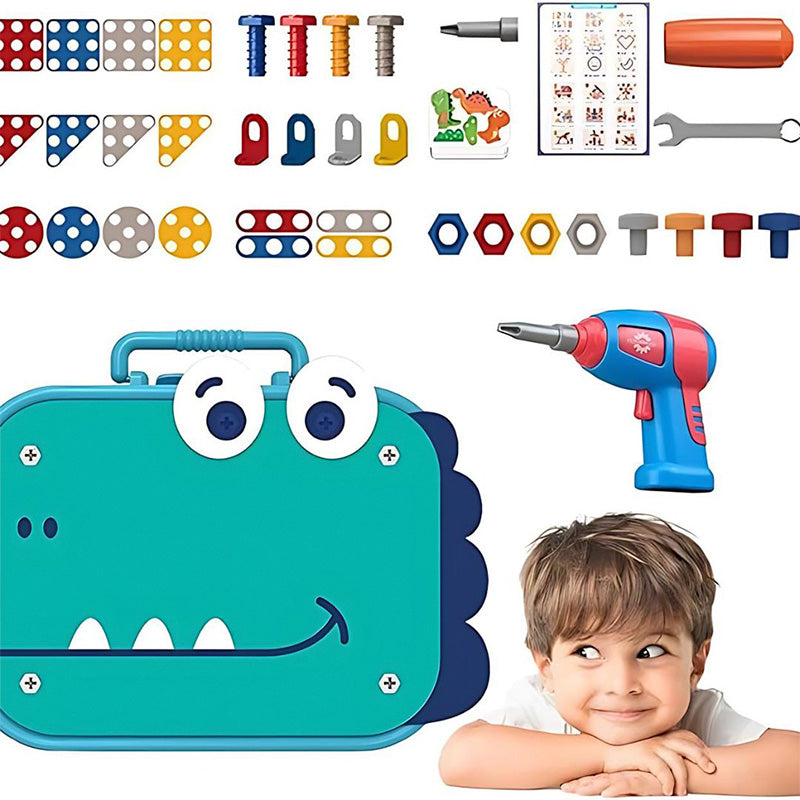 Kit Ferramenta Infantil Parafusadeira de Brinquedo de Montar 5