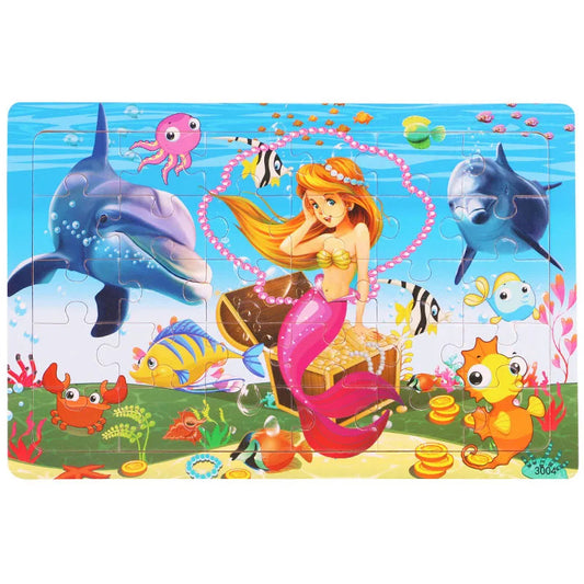 Quebra Cabeça Infantil de Madeira 30 pçs Dinossauros 4