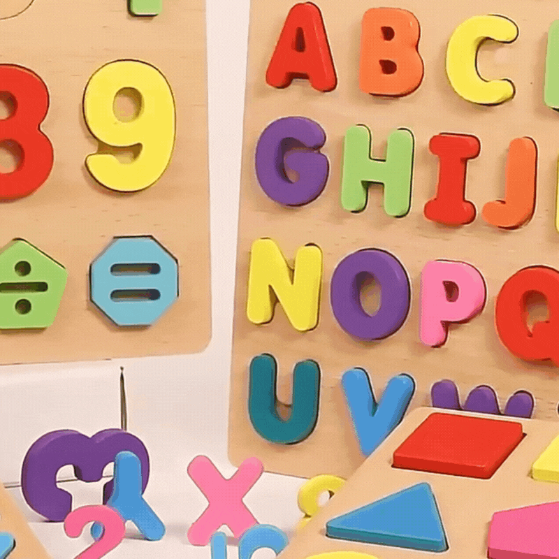 Quebra Cabeça de Madeira Infantil de Alfabeto 4