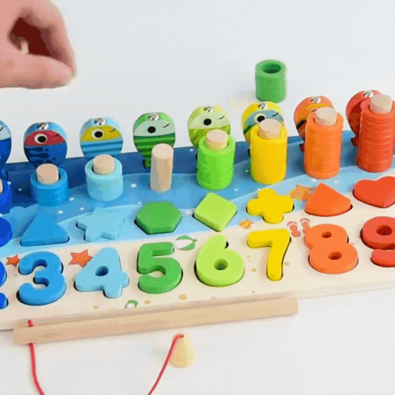 Quebra Cabeça de Madeira Numérico 3