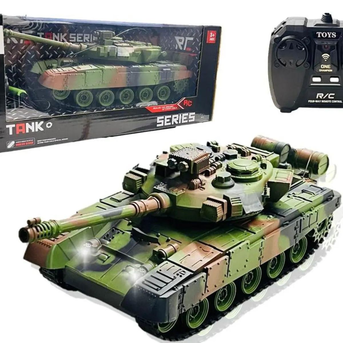 Tanque de Guerra de Brinquedo Controle Remoto Caixa
