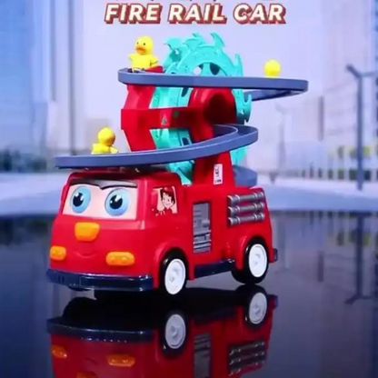 caminhão de brinquedo bombeiro pato